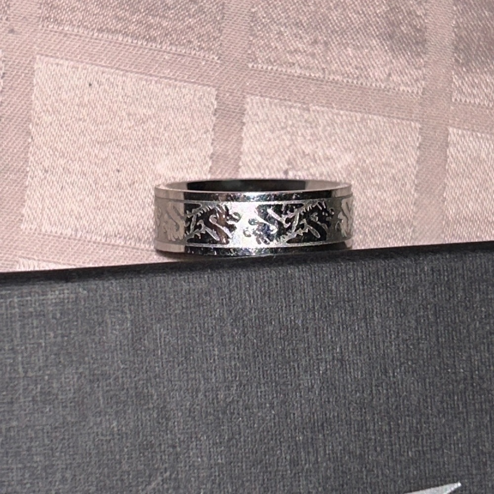 Steel Dragon Men's Ring